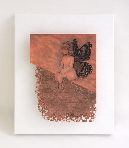 「the other side R」腐蝕銅レリーフ /200×150mm /¥198,000(税込み)