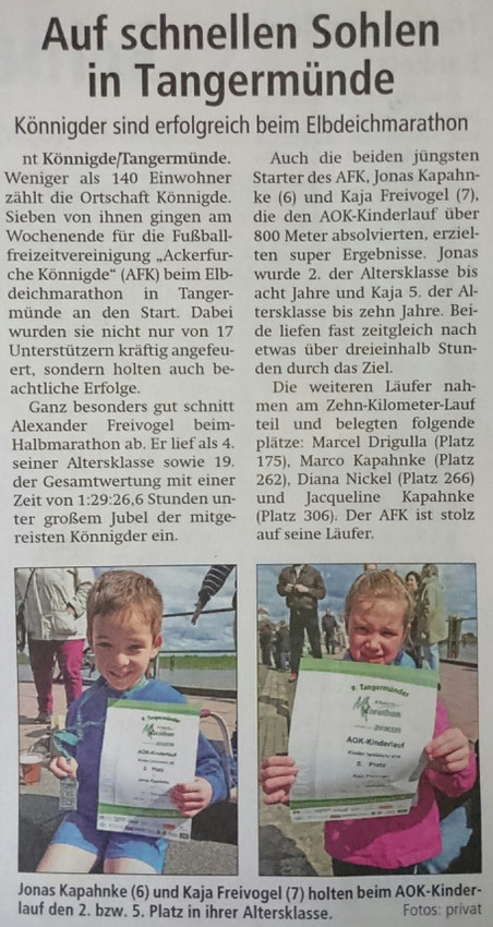 Altmark-Zeitung vom 19.04.2016, von Niels Troelenberg