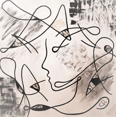Als Kunstdruck: "Auf der Suche" CP´16 in verschiedenen Grössen erhältlich/ Preis auf Anfrage/ passend dazu die Zierkissen in der Grösse 40x40cm