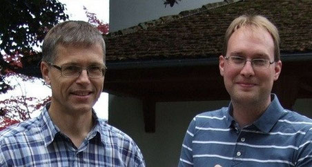 Thomas-Muggli-Stokholm (links) und Andreas Bosshard