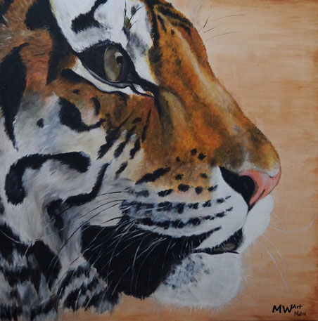 Acrylbild - Tiger