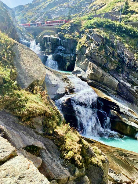              Schöllenen Gorge, Schöllenen Railway, Canton Uri, Andermatt