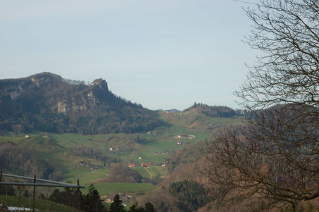 Aussicht von kurz nach dem Bauernhof aus