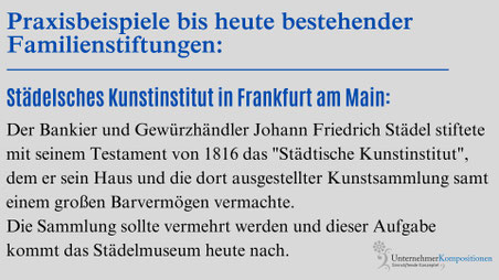 Familienstiftungen