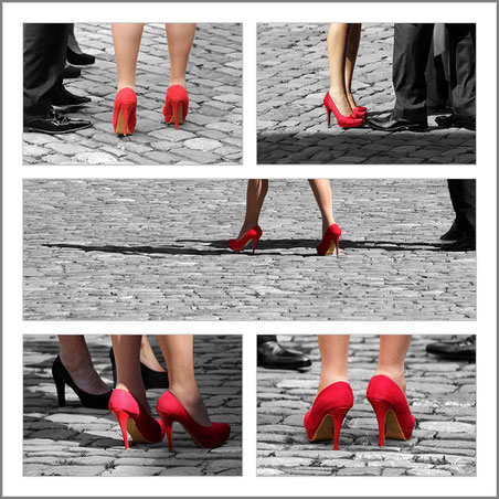 "Rote Schuhe" Photo Münsingen Award 2017, Thema "a place to stay"
