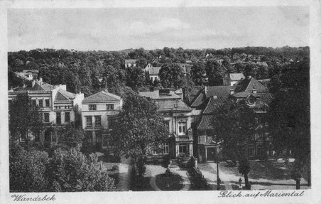 Blick auf Marienthal-West, 1927 (Historische Postkarte, Privatsammlung)