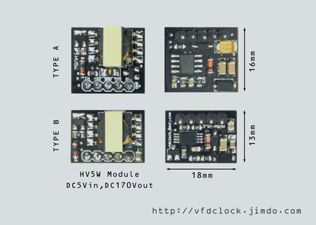 HV5W 5V to 170V NIXIE High Voltage Power Supply Module