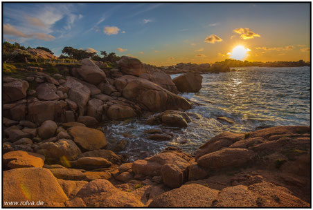 Zöllnerpfad#Sonnenuntergang#rosa Granitküste#Bretagne#Frankreich#Roland Valter#rolva#Natur-Fotografie#Aachen 