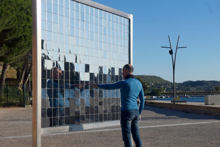 "Le regard de l'eau", esplanade de l'étang de l'Olivier à Istres, 2024