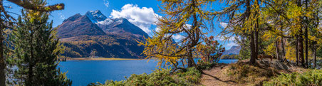 Engadin Herbst Wasser Berge Emanuel Niederhauser pic4you