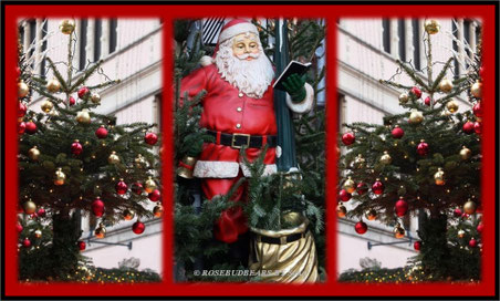 in einer Ecke am Weihnachtsmarkt