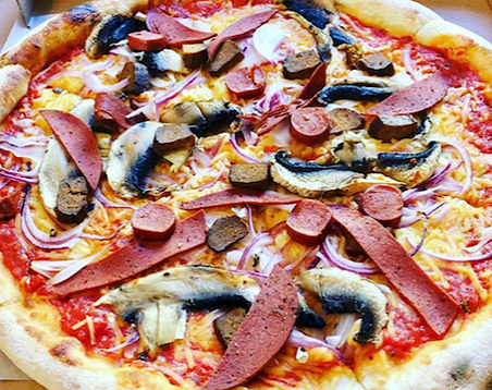 pepperoni and sausage pizza from pizzaface