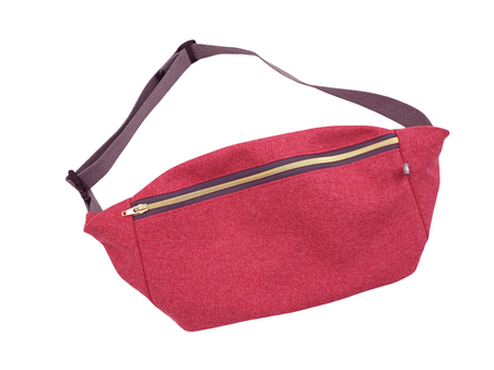 Cross Body Bag XL aus Polsterstoff pink
