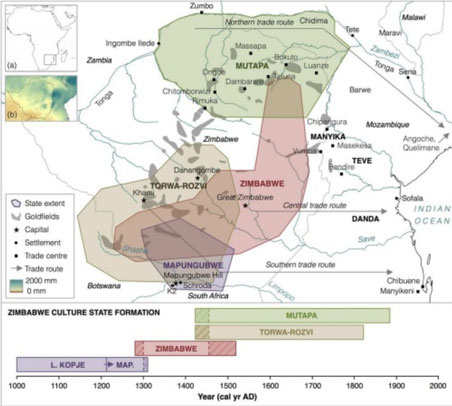 The main Empires in S-E Africa.