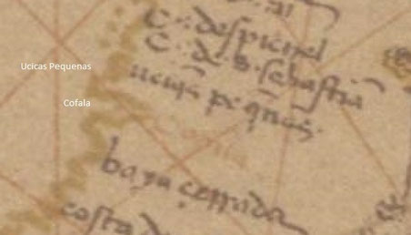 Map Diego Riberto 1529. (South is on top here).