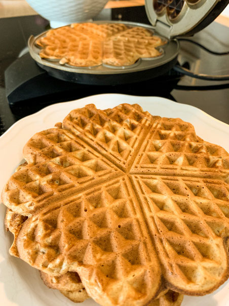 Waffeln, ohne Milch