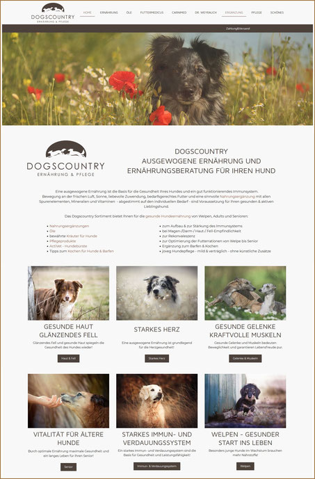 Webseite www.dogs-country.de