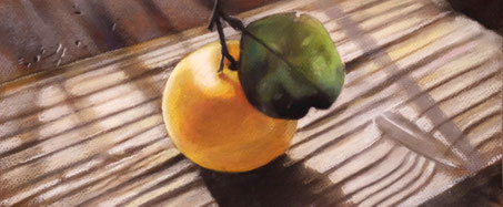 「夏みかん」パステル　151x347mm