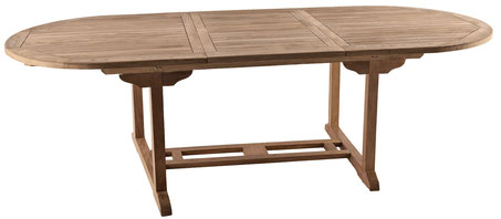 tavolo legno teak +allungabile +giardino +sandro shop