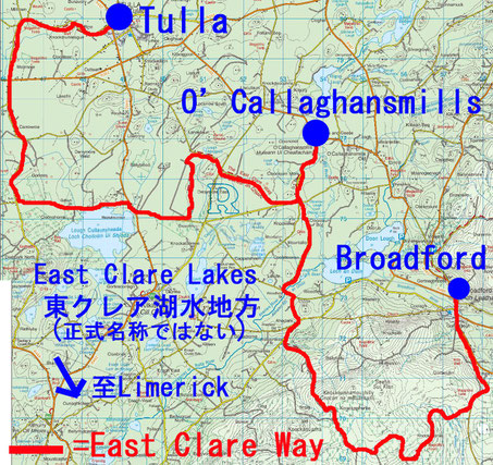 East Clare Way Map