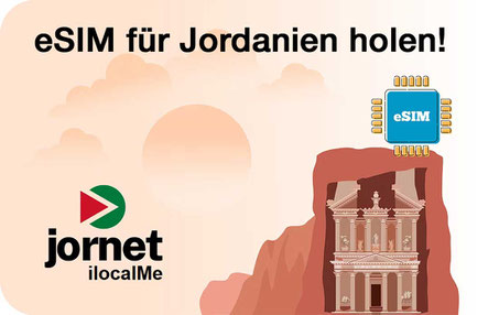 Airalo eSIM Jordanien 7 - 30 Tage 1GB - 10GB