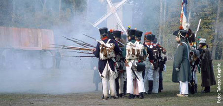 Soldaten der Völkerschlacht zur Gedenkfeier
