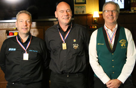 3e Johan Vos, 1e Wim Silvius, 2e Jan Mol