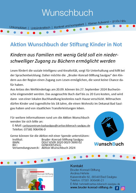 Aktion Wunschbuch