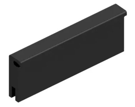 SK 480 75 SA クリップ固定用ヒートシンク（黒アルマイト）