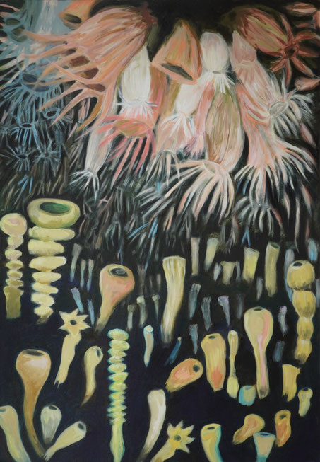 Sans nous VI, 2017-2025  Acryl auf Leinwand 116x80