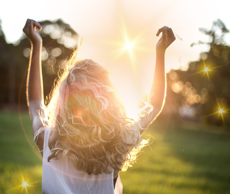 Lichtstrahlen, leuchtend, Farben, positive Ausstrahlung