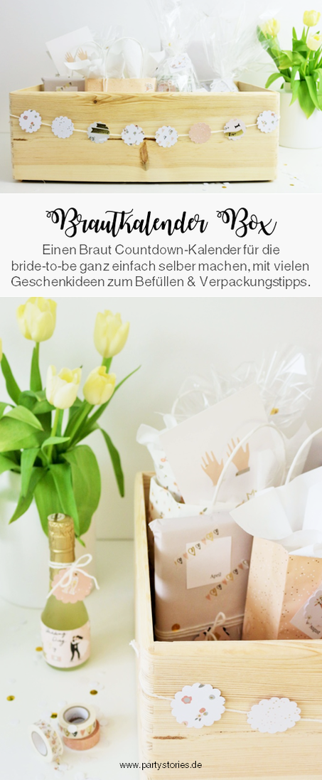 Diy Brautkalender Mit Ideen Zum Fullen Partystories Blog