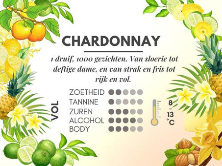 Verschil Chardonnay en Sauvignon Blanc - Chardonnay smaakprofiel