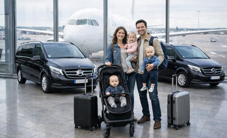 Private transfer with car seat Paris