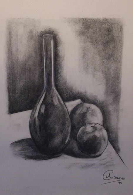 dibujo de bodegones a lapiz