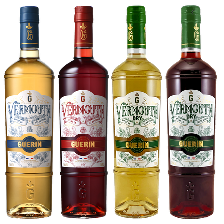 Guerin Vermouth: Sweet White, Sweet Red, Dry White, & Dry Red