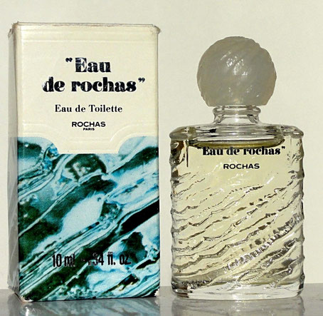 "EAU DE ROCHAS"  - EAU DE TOILETTE 10 ML - VARIANTE DANS LA BOÎTE ET BOUCHON PLASTIQUE GRIS