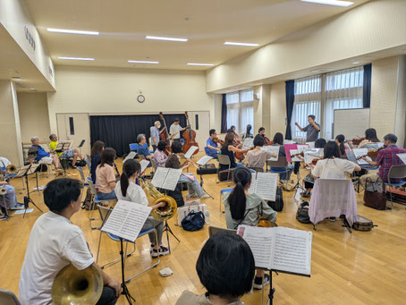 オベロン練習中