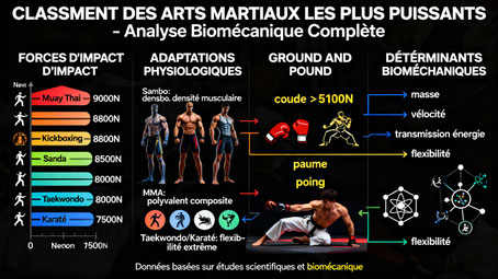 Classement complet des arts martiaux - Forces, Adaptations et Biomécanique