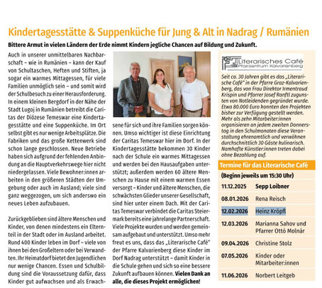 "Brief vom Kalvarienberg", Pfarrblatt der Pfarre Graz-Kalvarienberg 3/2025
