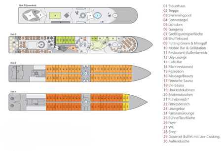 A-ROSA MIA Deckplan 2026 