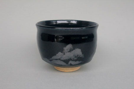 銀河鳥星天目釉茶盌