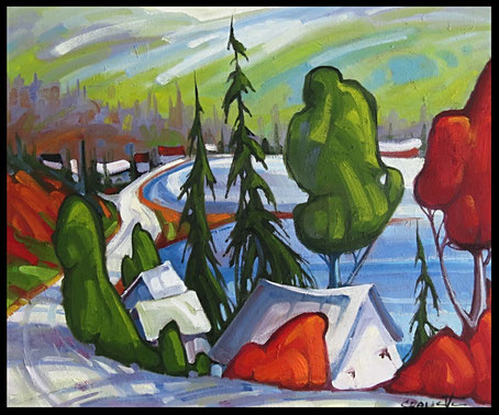 St-Joseph de la rive 20x24 huile sur toile galerie
