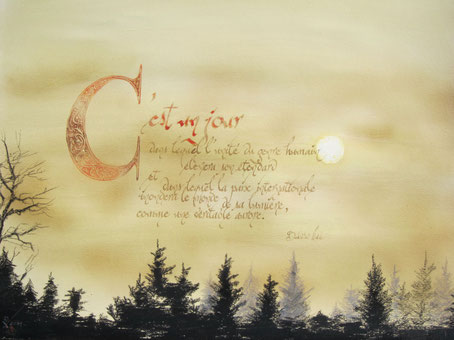 C341 - 50x65 - Encre et décors 