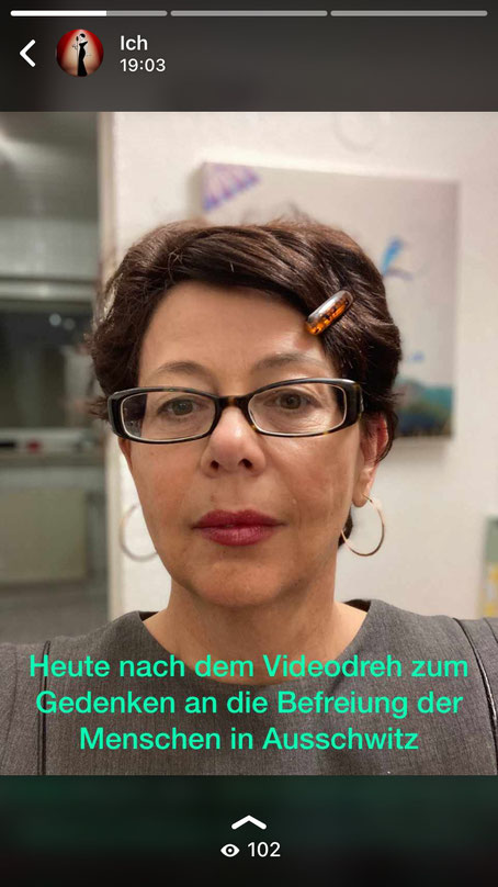 mein Post über den Videodreh bei Instagram und Facebook