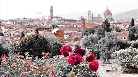 Florenz Geheimtipps: Aussicht auf Florenz vom Rosengarten
