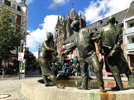 Aachen Geheimtipps: Brunnen "Kreislauf des Geldes"