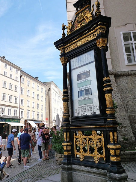 Salzburg Geheimtipps und Insider Tipps: Historische Wettersäule beim Alten Markt