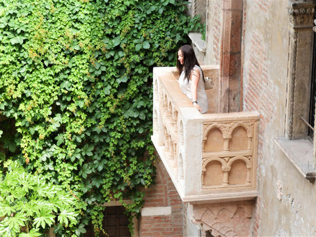 Verona Urlaub Tipps: Fotoshooting auf Julias Balkon...