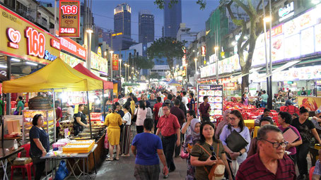 Kuala Lumpur Sehenswürdigkeiten :Jalan Alor Nachtmarkt